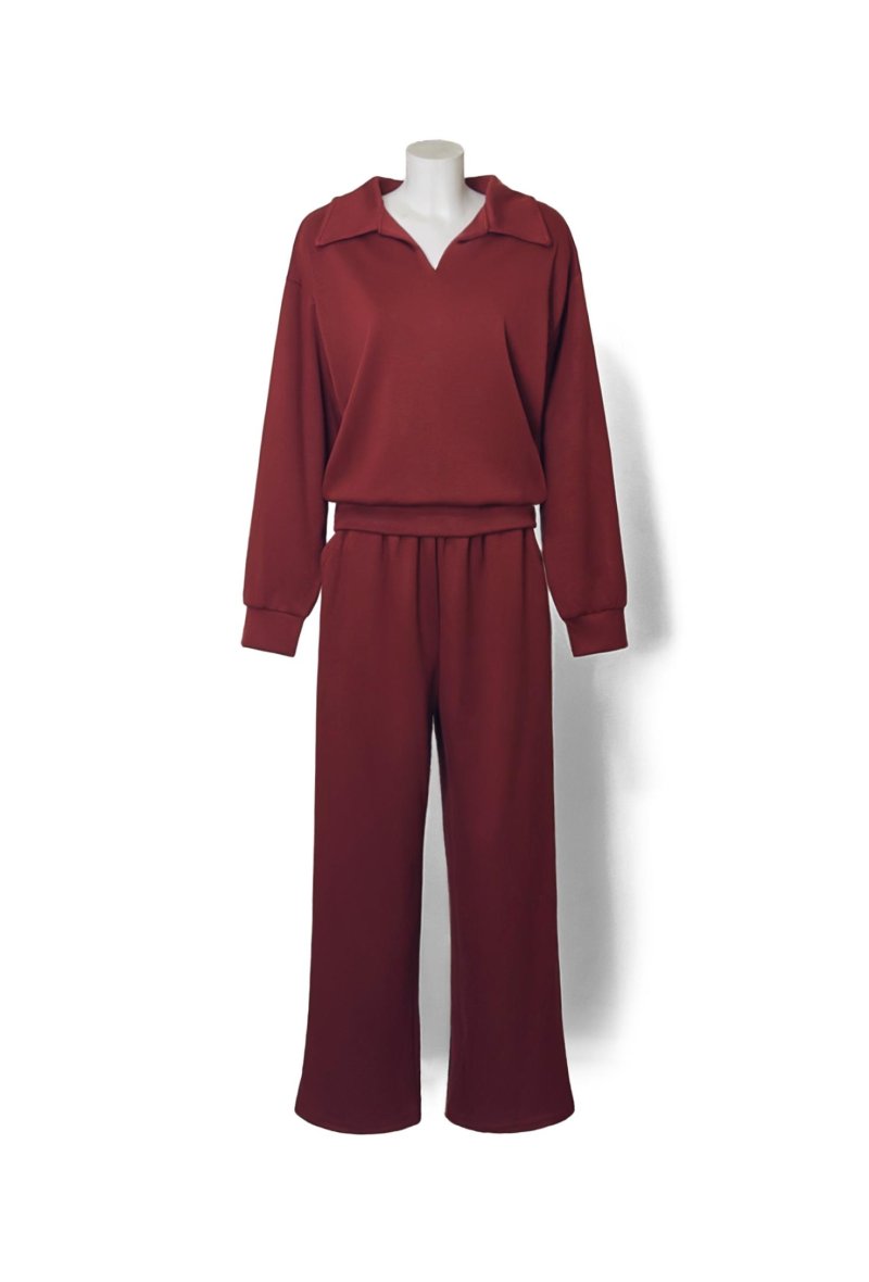 2691- Ensemble de sport à col en V